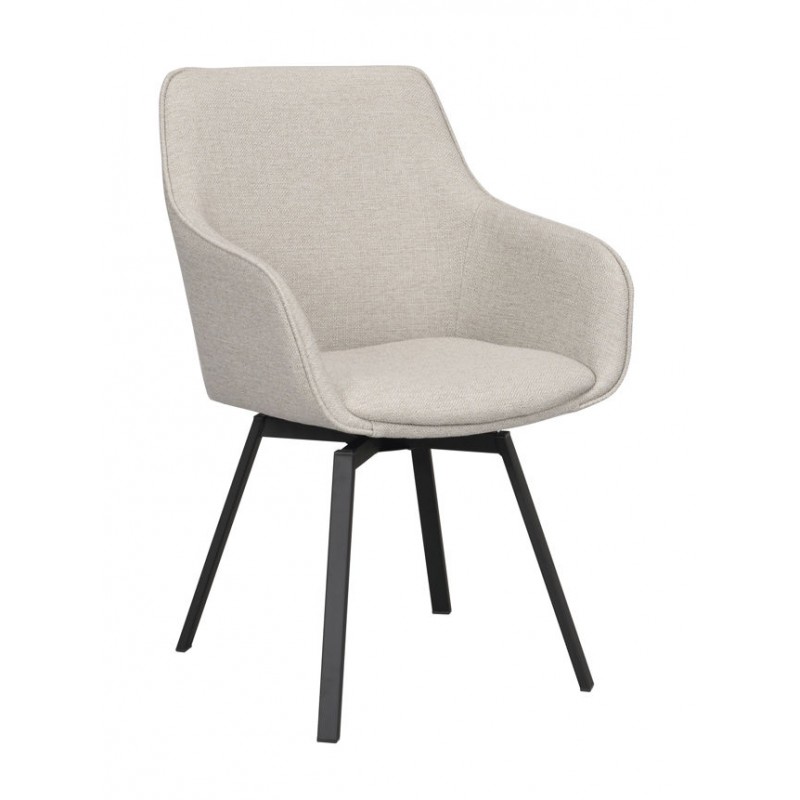 RO Alison Arm Chair Beige/Black